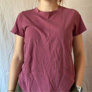 Magenta shirt sleeve tee